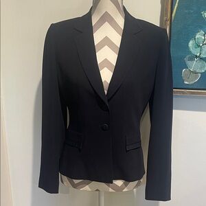 TAHARI Tuxedo Style Navy Women's Blazer